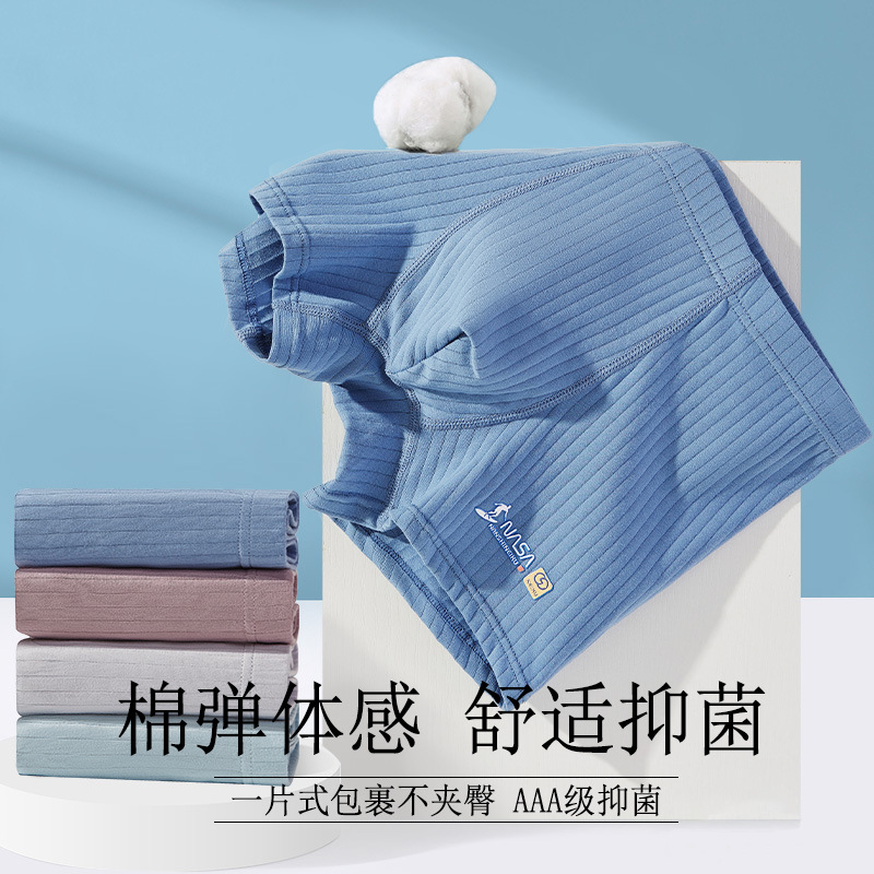 Teenage men's briefs combed cotton boxers