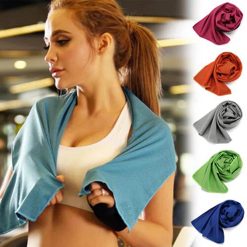 Summer Thin Sports Ice Silk Breathable Beach Towels Outdoor