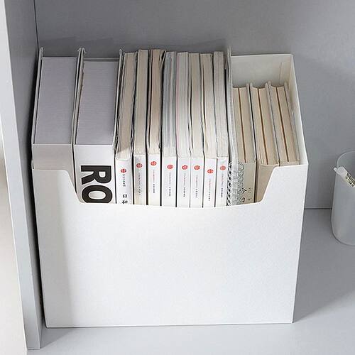 2pcs Pp Plastic File Storage Container Large Capacity Lightw
