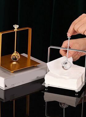 Metal Napkin Holder  Handle Modern Elegant  Paper Napkin Dis