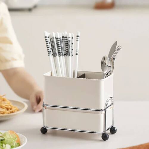 1PCS Chopsticks Tube Bucket Drainer Tableware Storage Holder