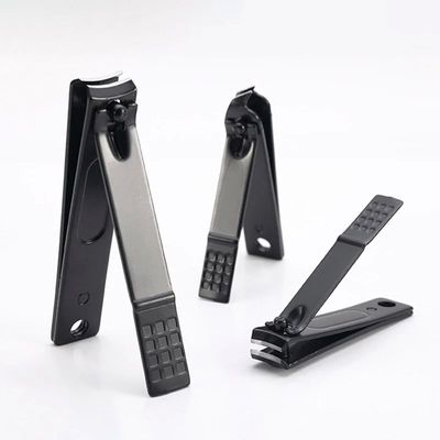 1PC Black Nail Clippers Stainless Steel Nail Cutter Thick Sc