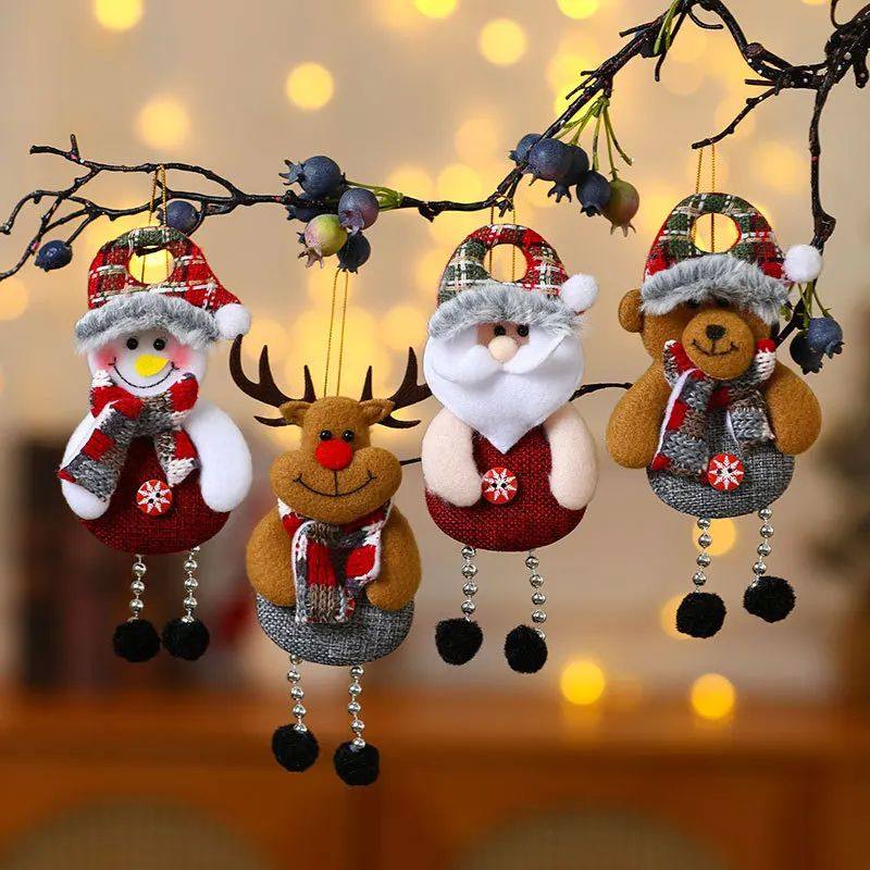 4pcs Christmas Tree Decorations Hanging Christmas Ornaments