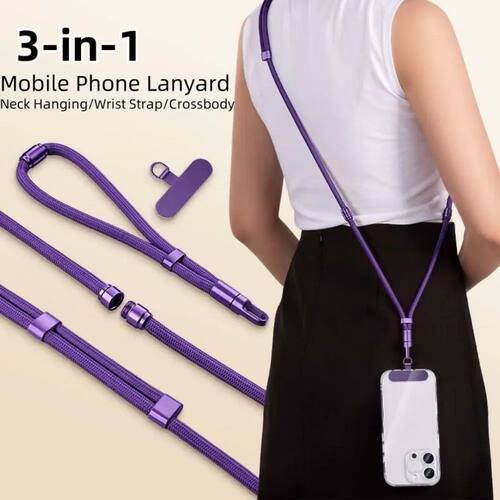Switchable Mobile Phone Lanyard Neck Hanging Wrist Strap Cro