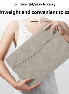 A4 LeatherFile Storage Bag Waterproof Large Capacity Portabl