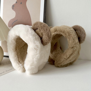 New cute bear earmuffs Thickened warm earmuffs for women