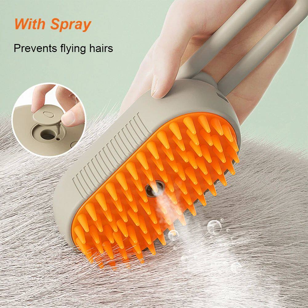 Cat Steam Brush Steamy Dog Brush 3 in 1 Electric Spray Cat H