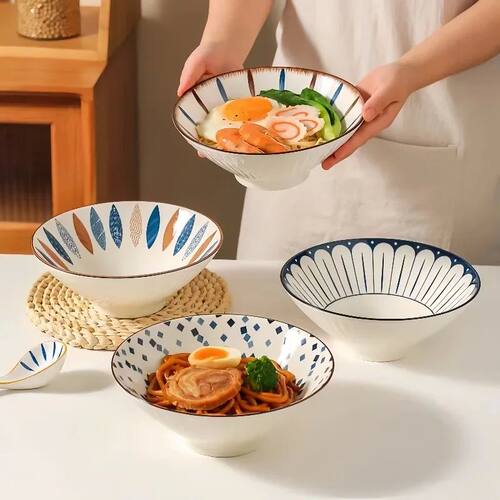 Japanese-style bucket bowl  household premium sense ramen bo