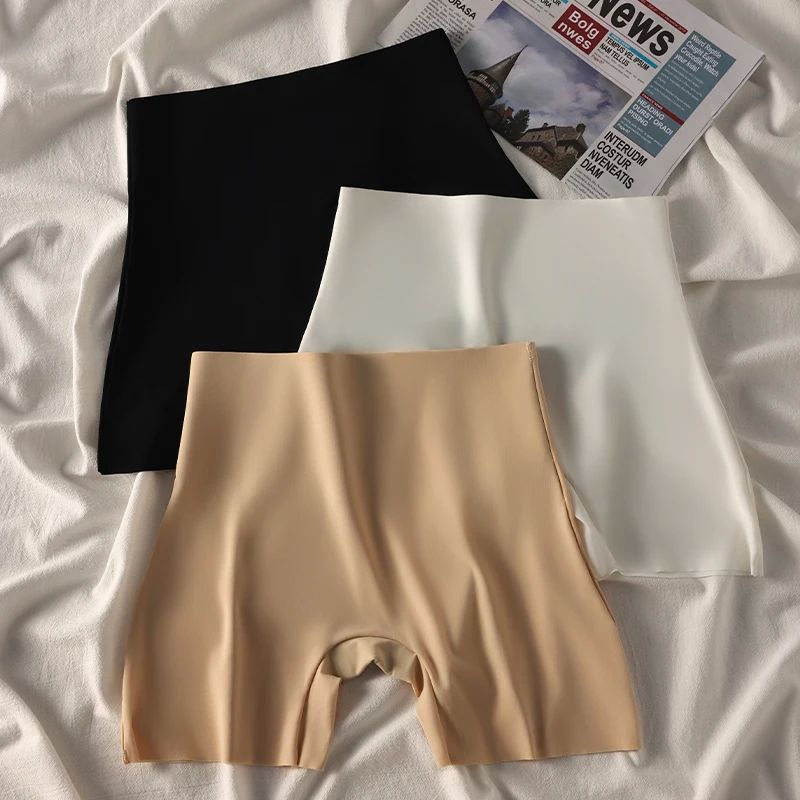 3Pcs Women Safety Shorts Pants High Waist Panties Seamless S