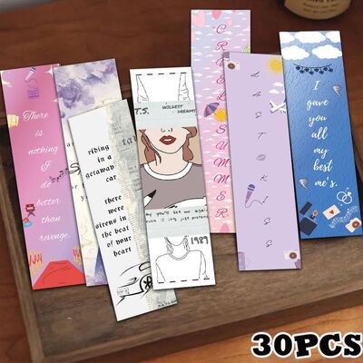 30PCS European and American Character Lyrics Creative Bookma
