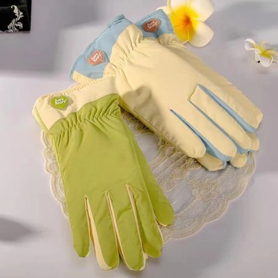 Winter skiing gloves for men and women with thickened velvet
