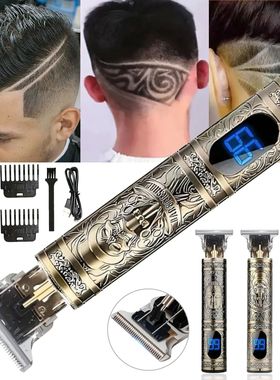 LCD Electric Hair Clipper for Men Oil Shaving Head Pusher Sc