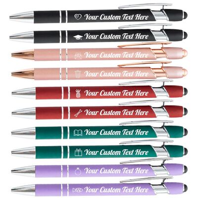 10-100 Customized Ballpoint Pen with Stylus Tip Print Name L