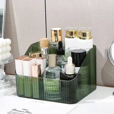 Plastic Makeup Bathroom Storage Box Cosmetic Organizer Deskt