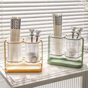 Household Chopstick Holder Luxury Kitchen Cutlery Storage Bo