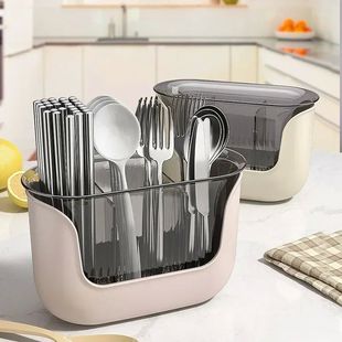 1Pcs Kitchen Chopstick Shelf Drain Storage Basket Multifunct