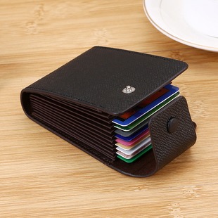 Men Credit Card Holder Leather Purse for Cards Case Wallet f