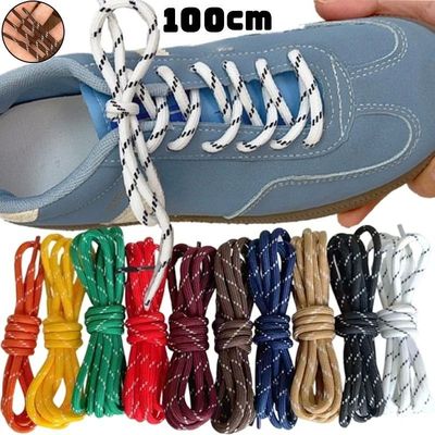 6 Colors Elastic Core-Spun Shoelaces 5MM Diagonal Dot Patter