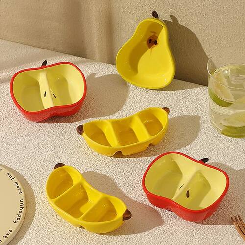 Creative Porcelain Dish Korean Style Cute Fruit Shape Cerami