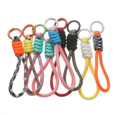 Colorful Braided Lanyard Keychain for Phone Case Women Anti