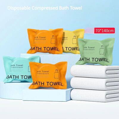 140cm Compressed Bath Towels Thickened Disposable, Portable
