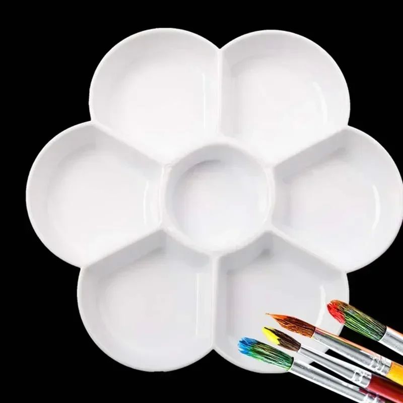 1Pcs Paint Tray Artist Watercolor Pigment Palette Plastic Pl