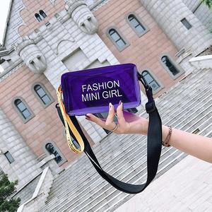 果冻透明小方包迷你斜挎包