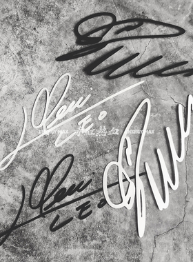 C罗Ronaldo梅西messi签名汽车贴纸巴萨尤文皇马车身拉花装饰反光