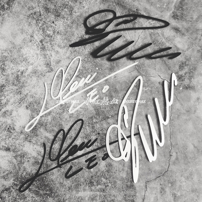 汽车贴纸梅西messi签名巴萨尤文