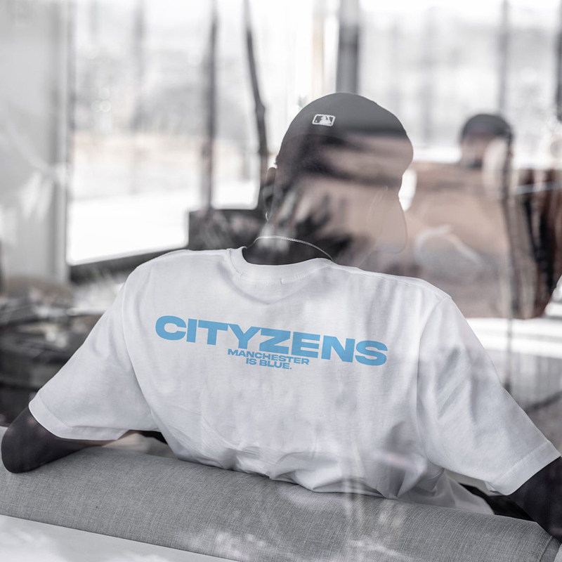 曼城CITYZENS简约宽松短袖t恤
