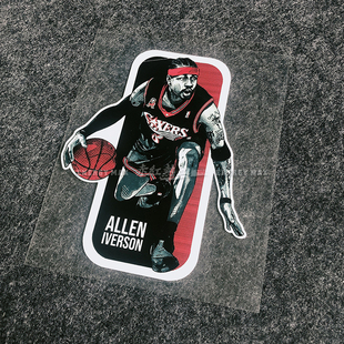 费城76人阿伦艾佛森答案车贴装饰贴纸划痕遮挡防水防晒改装拉花