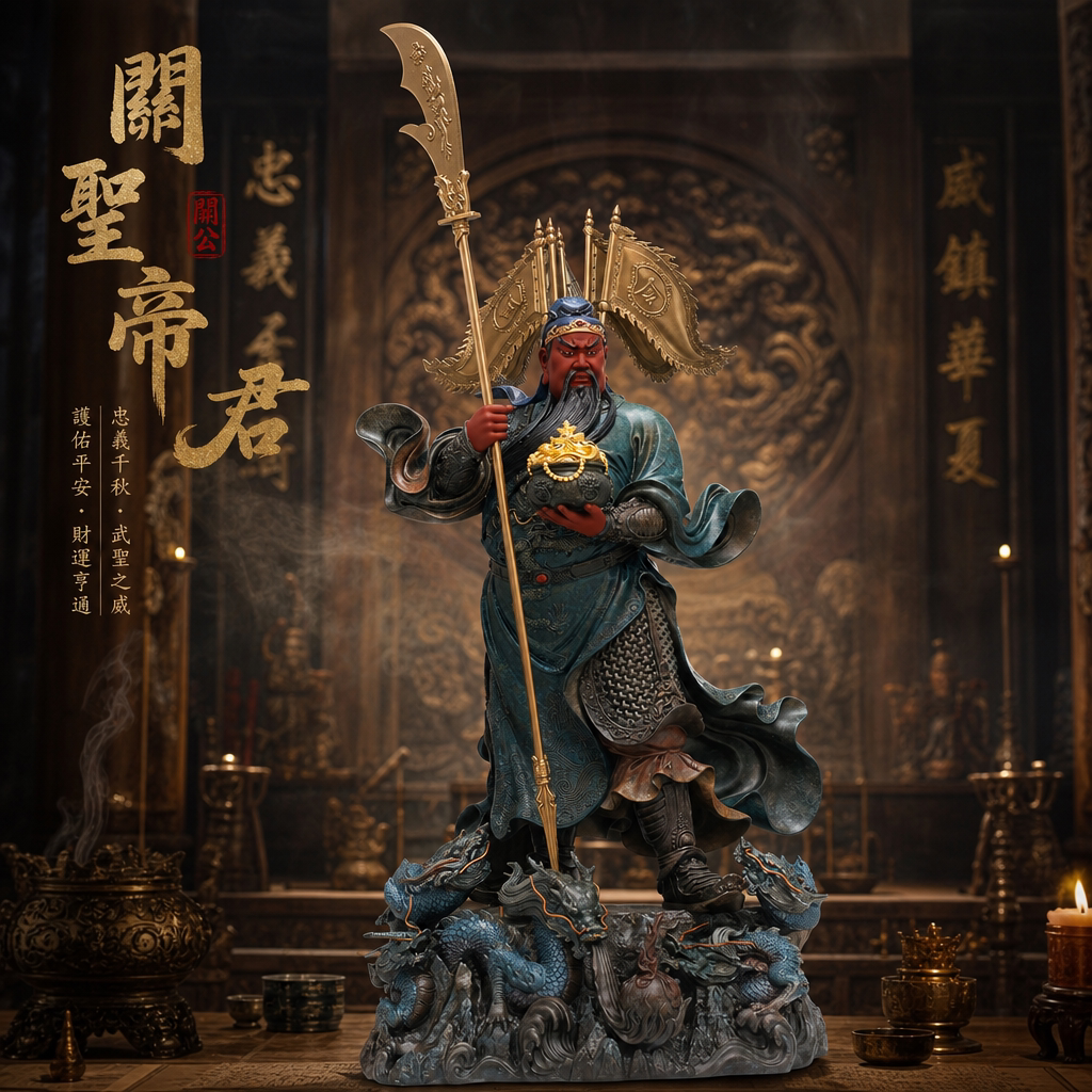 东来紫武财神佛像招财供奉纯铜关公神像铜像财神爷店铺关帝圣君