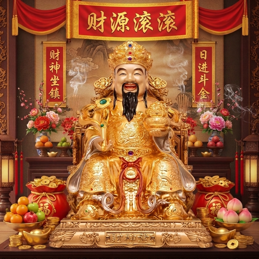 东来紫文财神佛像招财供奉神像纯铜范蠡铜像比干财神爷店铺家用