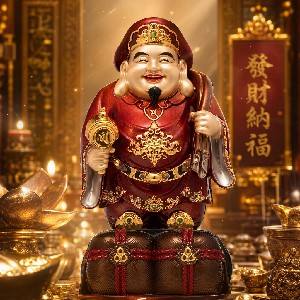 大黑天财神像日本密宗天部招财真言宗唐密铜像京铜佛像雕像摆件