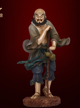 东来紫黄铜精工叠染八仙过海佛像韩湘子神像曹国舅铁拐李保平安