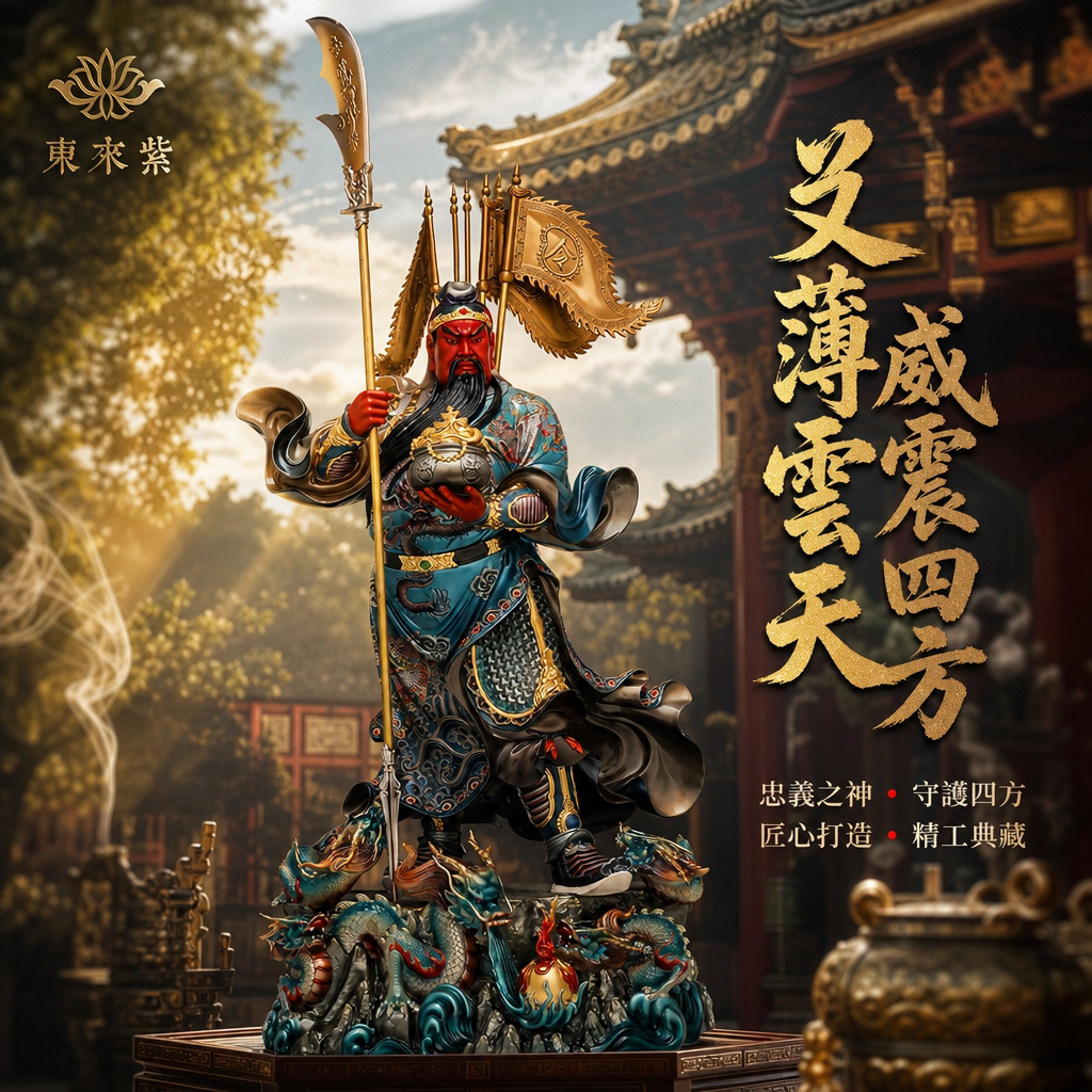 东来紫武财神佛像招财供奉纯铜关公神像铜像财神爷店铺关帝圣君