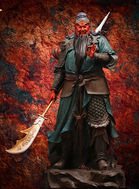 东来紫关公摆件武财神神像铜雕招财供奉铜像关帝圣君京铜纯铜大型