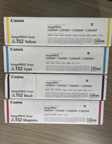 佳能彩色原装带标T02碳粉适用C8000/10000/10100/可分装所有彩机