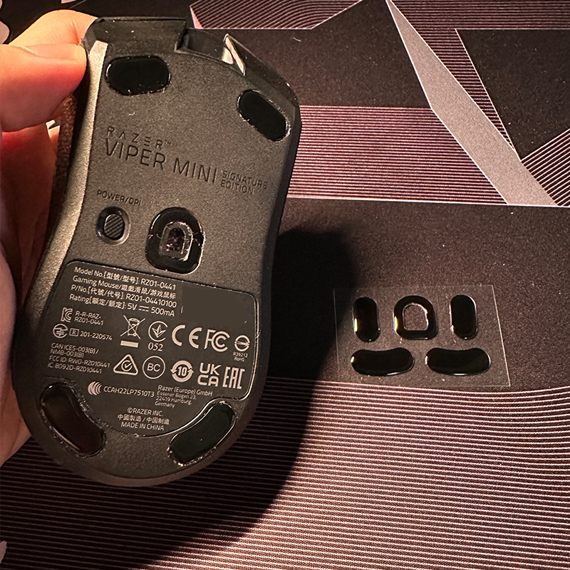 Ultraglide鼠标玻璃脚贴贴适用于Minise无线玻璃原厂同款
