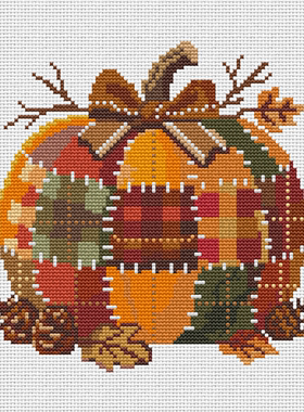 法国DMC十字绣套件卡通 A1495节日南瓜 28CT简单印花