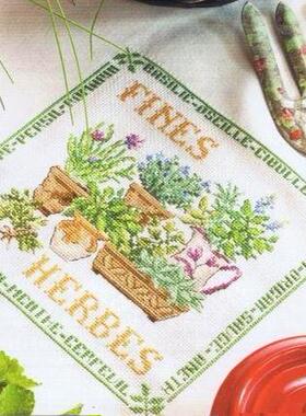 DMC十字绣套件动物小幅 D152VE美食图集中草药 客厅装饰画新款