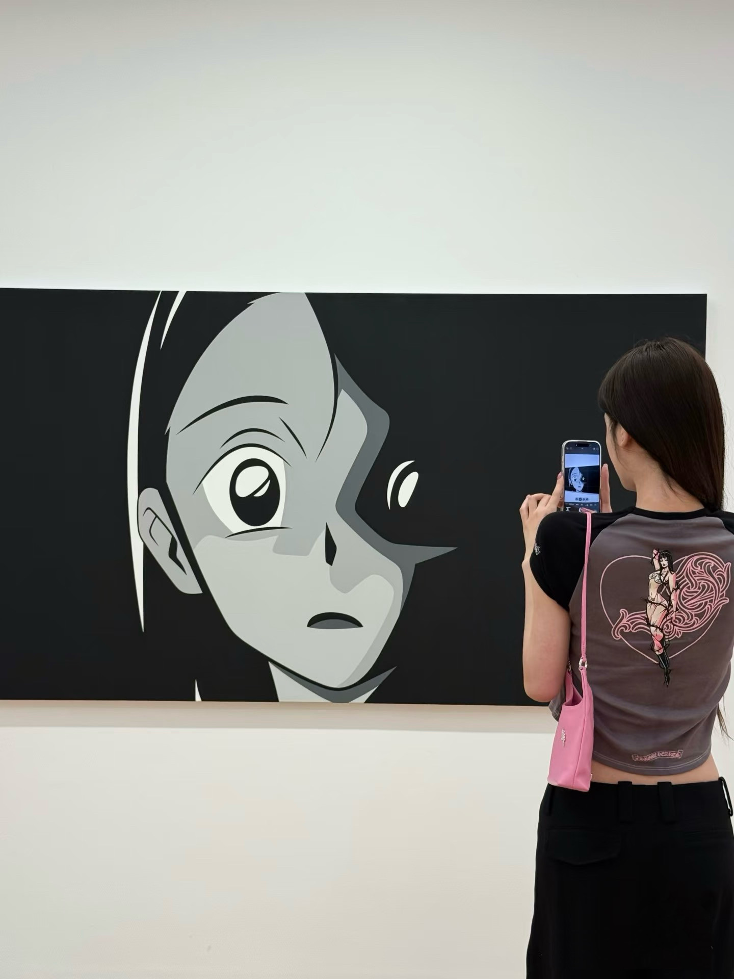 thumbnail for 26 New Sanskrit Letter Print Cross Contrast Ralan Sleeve Cotton Slim Women's Short Sleeve T-Shirt