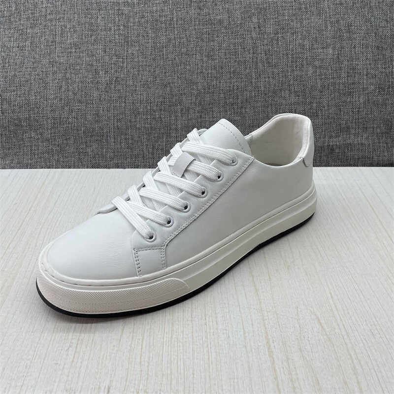 工厂直销2024新款真皮软底男士休闲板鞋透气防滑鞋子男潮小白鞋男,流行男鞋,休闲板鞋,淘宝优惠券,粉丝福利购,淘宝优惠卷