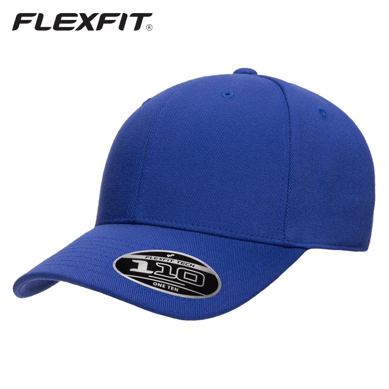 FLEXFIT 110C 吸湿排汗棒球帽可调节男士帽子高顶蓝色鸭舌帽运动 服饰配件/皮带/帽子/围巾 帽子 原图主图