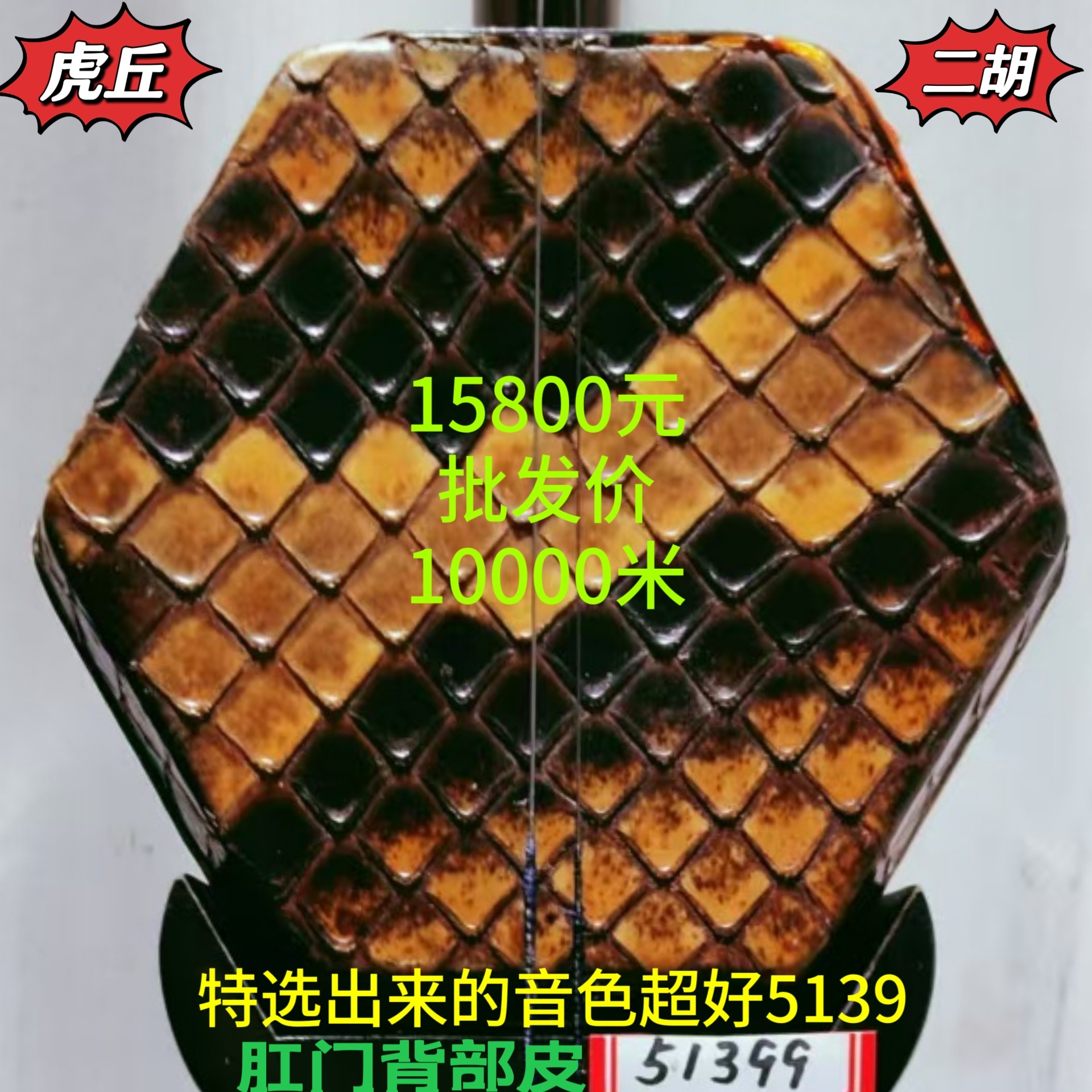 虎丘5139金章特级明清旧料老红木二胡宋飞于红梅鉴定代言登台使用
