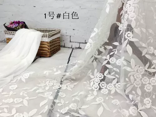 Летняя европейская марлевая вышитая вода -Совретельно вышитые файловые свадебные платья.