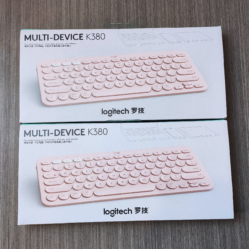 罗技k380无线蓝牙网红键盘打字静音办公便携ipad平板手机电脑K480