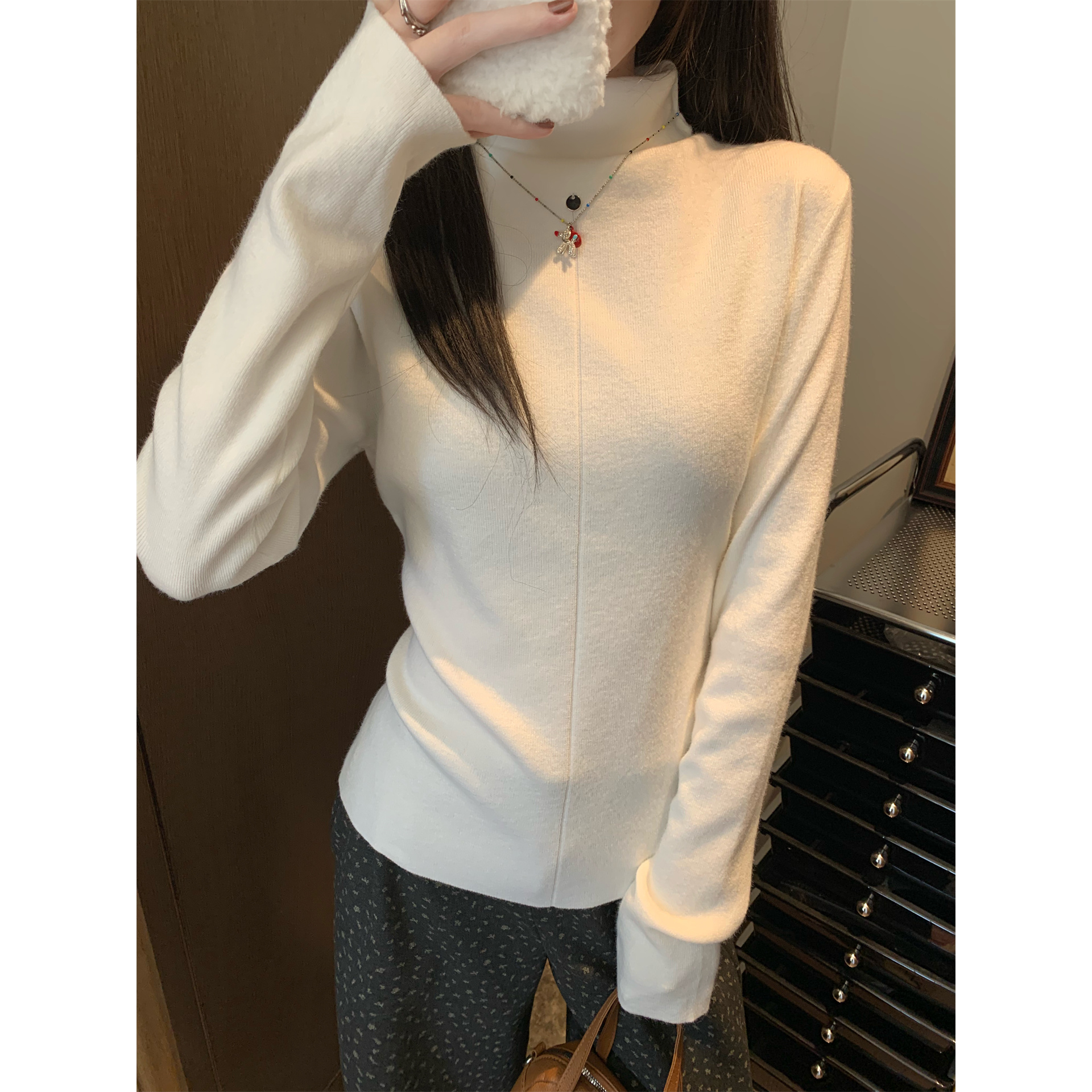 韩系高级感内搭显瘦打底针织衫