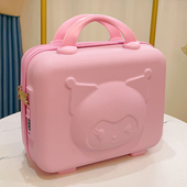 新款 14寸卡通手提行李箱女学生可爱化妆箱迷你伴手礼密码 旅行箱包