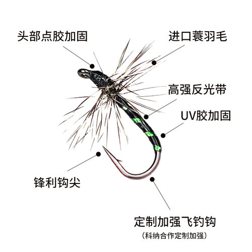 蓑羽腹节摇蚊飞蝇钩格里菲斯